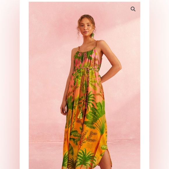 FARM Rio Sunrise Scenario Halter Dress - Picture 8 of 11